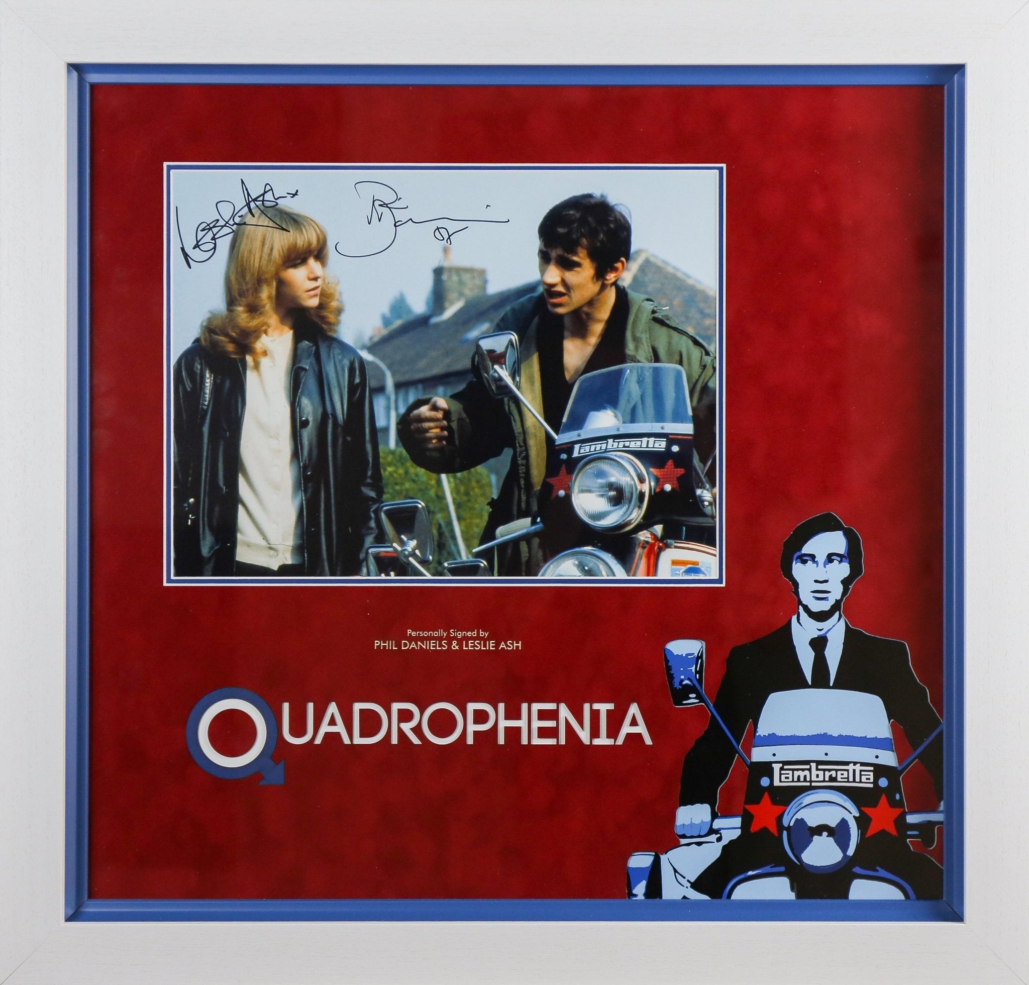 Phil Daniels and Lesley Ash Signed Quadrophenia 12x16 Photograph Framed Display - Memorabilia Framers Shop